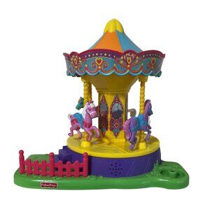 Fisher Price Sweet Streets Village Musical Carousel Toy